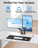 Dual Monitor Stand with Adjustable Arms – Fits 13″–32″ Computer Screens (4.4–19.8 lbs) Height Adjustable Desk Mount