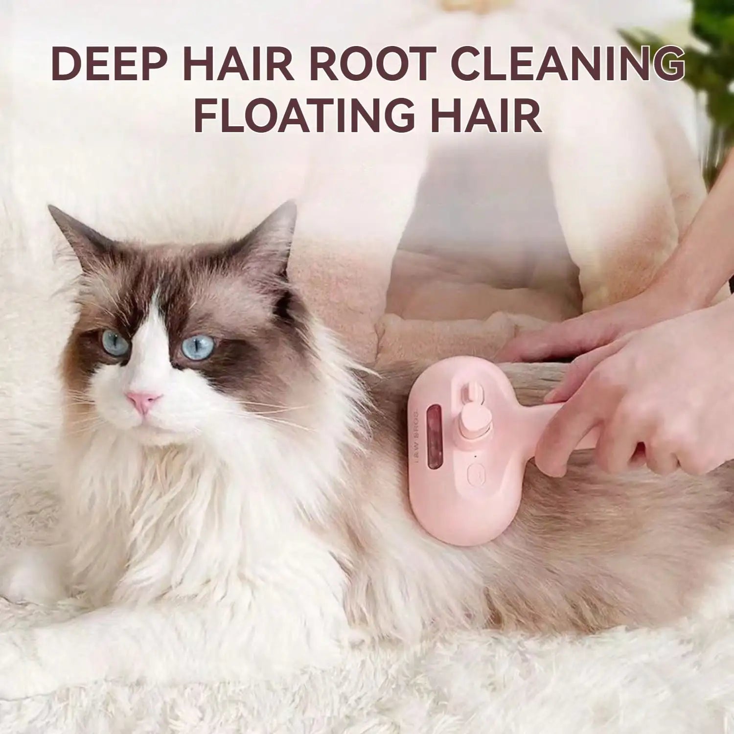 Cat Steam Brush – Pet Hair Removal & Grooming Comb with Spray Function for Cats, Dogs & Small Animals