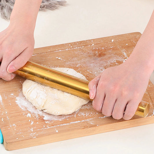 Stainless Steel Rolling Pin – Non-Stick Dough Roller for Baking, Pizza, Noodles & Dumplings