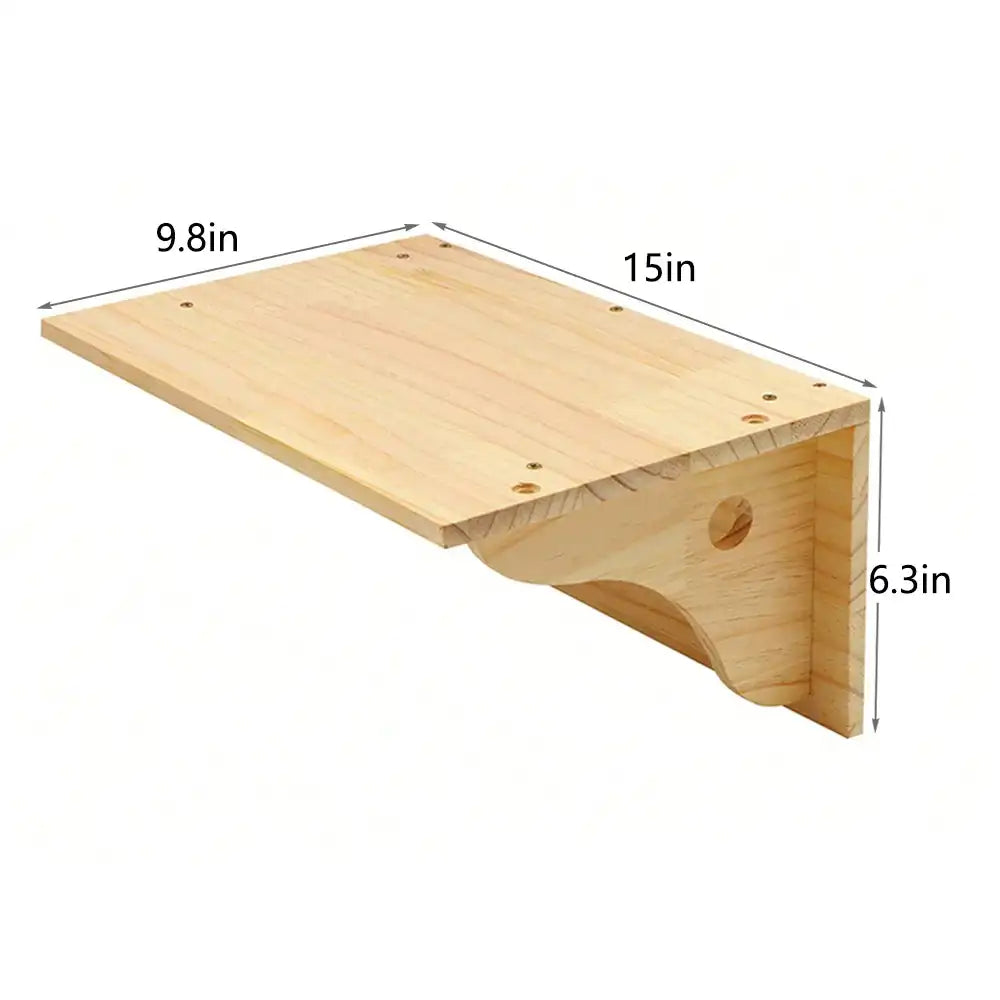 Cat Climbing Shelf – Wall-Mounted Four-Step Stairway with Sisal Scratching Post, Tree Tower Platform for Jumping & Climbing Pet Furniture