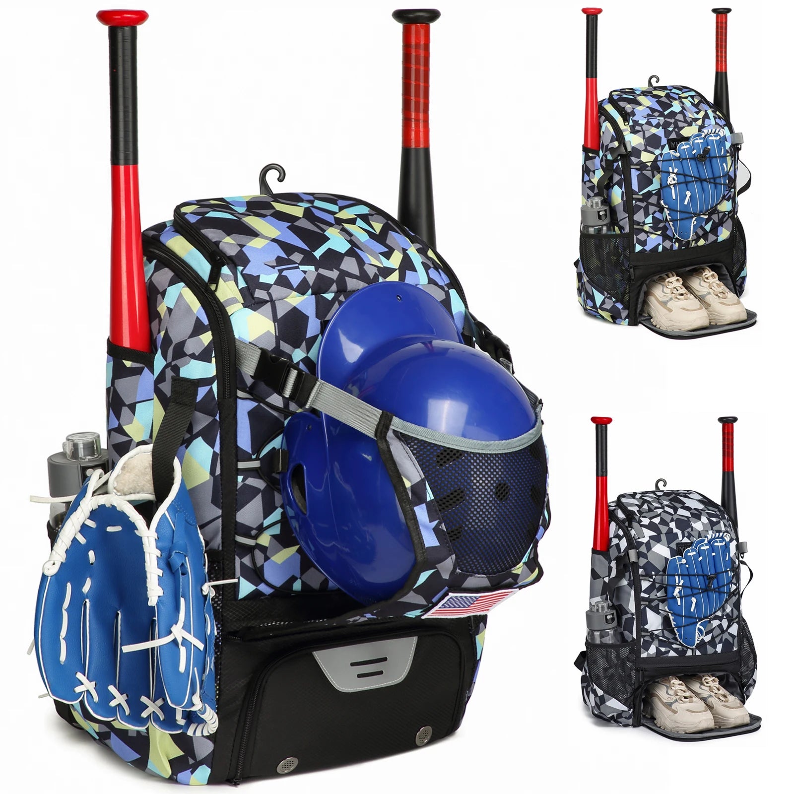 Baseball Equipment Bag – Large-Capacity Baseball Backpack with Shoe Compartment & Bat Sleeve