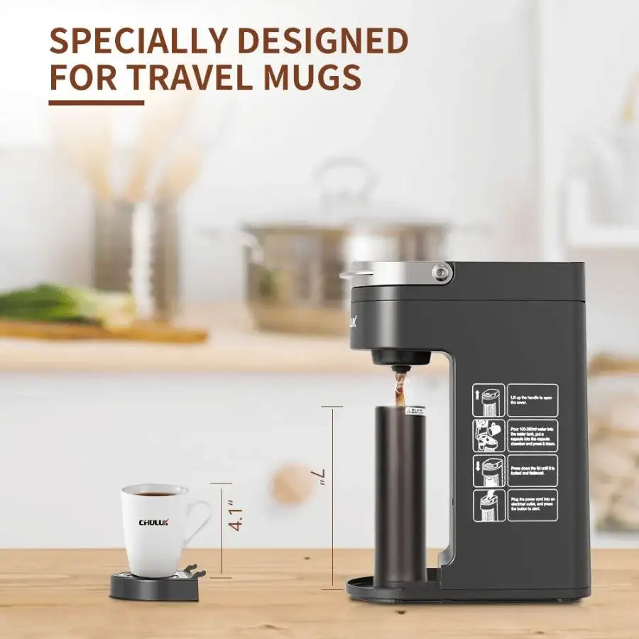 3-in-1 Single Serve Coffee Maker – K-Cup, Ground Coffee & Tea Brewer