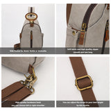 Kouli Buir Canvas Sling Backpack — Convertible Chest Crossbody Daypack for Outdoor Cycling, Hiking & Travel