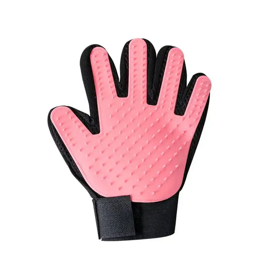“Pet Grooming Glove – Plush Hair Removal Glove for Cats & Dogs”