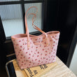 PU Leather Large Capacity Women’s Shoulder Bag – Stylish Daily Work Tote with Zipper Closure