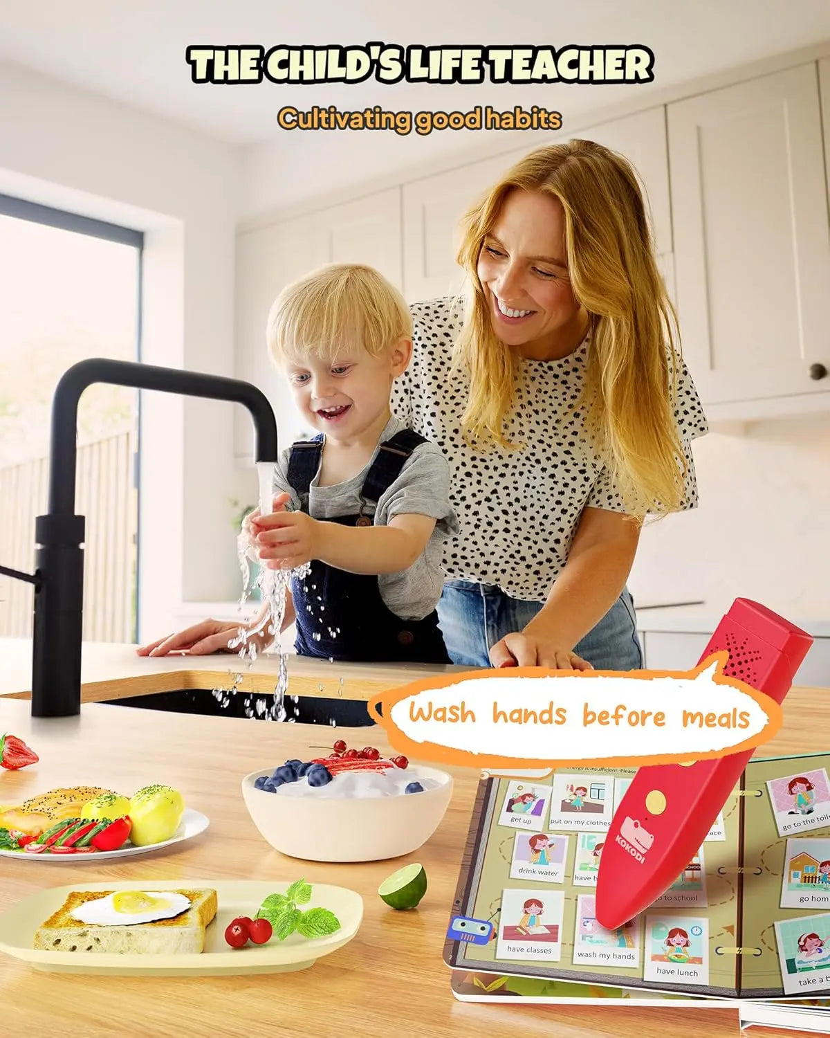 Talking Pen & Book Set – Interactive Audio Learning Kit for Kids (Autism /Sensory Games) 🎧📚