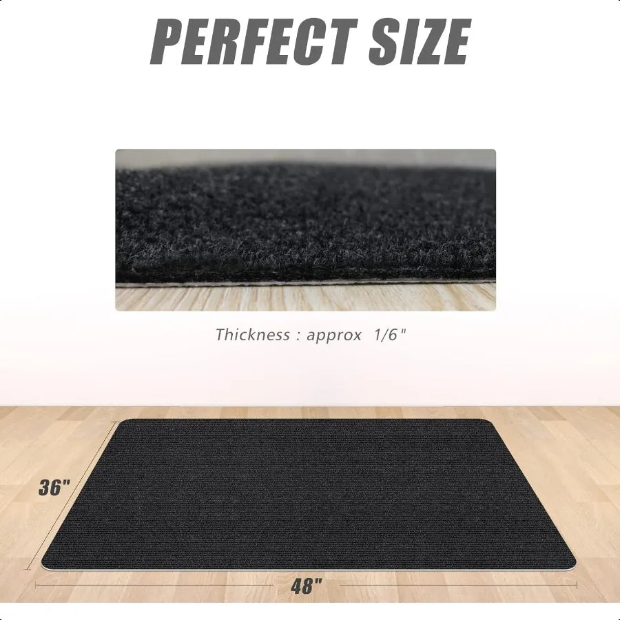 Office Chair Mat for Hardwood & Tile Floors – Large Anti-Slip Gaming & Computer Chair Floor Protector Rug, Easy to Clean