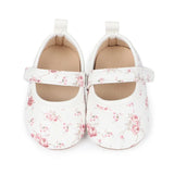Infant Girls’ Sparkly Mary Jane Shoes – Glittery Sequin Soft PU Leather Flats with Non-Slip Sole for First Walkers