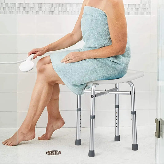 Adjustable Height Shower Bench / Chair – Slip-Resistant Legs, 350 lb Capacity (≈159 kg) 🚿🪑
