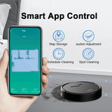Wi-Fi App-Controlled Robot Vacuum – 3600 Pa Strong Suction, Auto-Docking & Smart Navigation