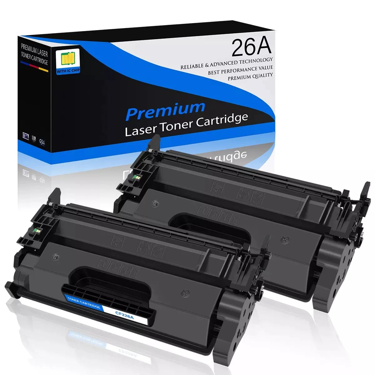 Greencycle High-Yield CF226A (HP 26A) Black Toner Cartridge – Compatible with HP LaserJet Pro M402/M426 Series (1-Pack)