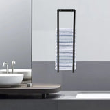 Wall-Mounted Towel Rack – Folded Large Towels & Washcloth Holder (Self-Adhesive)