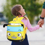 3D Cartoon Bus Daycare Backpack – Cute Kindergarten School Bag for Boys & Girls | Lightweight Toddler Travel Backpack