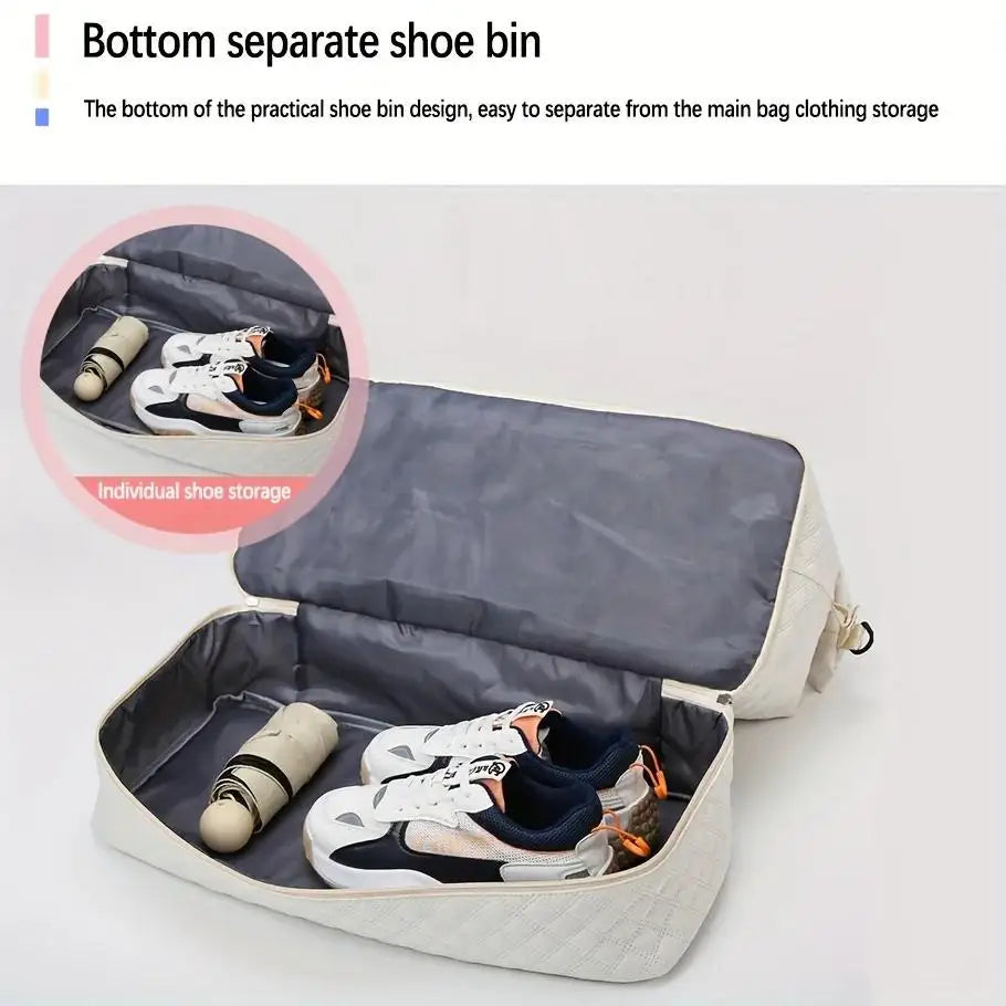 Large-Capacity Travel Duffle Bag – Multi-Purpose Sports, Gym, Yoga & Weekend Overnight Tote with Luggage Organizer Features