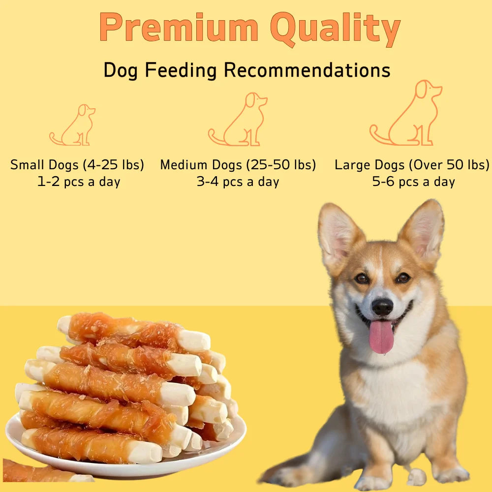Dog Treats with Chicken & Milk – Healthy, Digestible Snacks for Small, Medium & Large Dogs (200g / 400g Packs)