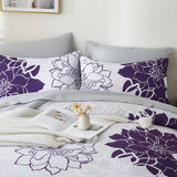7-Piece Floral Comforter Set – Reversible Botanical Bedding for Queen & King Sizes