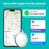 Mini GPS Tracker for Apple iOS – Smart Bluetooth AirTag Compatible with Find My App for Kids, Pets, Bikes & Bags