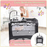 “5-in-1 Baby Bassinet Bedside Sleeper – Portable Baby Crib & Pack and Play with Changing Table, Storage & Carry Bag”