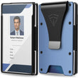 👔 Slim Men’s Wallet with Transparent ID Card Holder – RFID Blocking, 15 Card Capacity & Minimalist Metal Money Clip