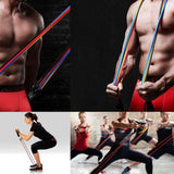 11-Piece Resistance Bands Set – Elastic Rubber Fitness Expander for Home Gym, Bodybuilding & Full-Body Strength Training