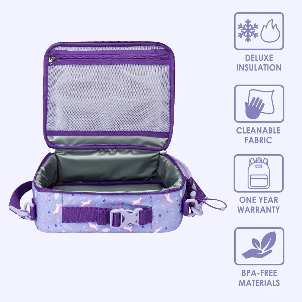 Kids Insulated Unicorn Lunch Bag – Lightweight, Water-Resistant & Reusable with Adjustable Strap