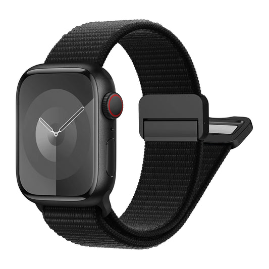 Magnetic Loop Nylon Apple Watch Band – Bracelet Style Strap for Ultra 2, SE & Series 3–9, Compatible with 38/40/41/42/44/45/49mm Models