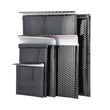 500 Pack Metallic Black Poly Bubble Mailers – 7″×6.75″ Extra-Wide Glamour Padded Envelopes for Secure Shipping