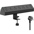 Clamp-Mount Power Strip with USB-C Fast Charging Station (40W) – Desk Edge Mount Surge Protector