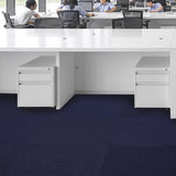 Dark Blue 24x24 Commercial Carpet Tiles – 15PCS Peel & Stick Floor Squares for Home & Office Use