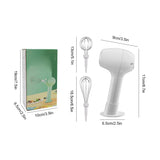 Mini Electric Mixer & One-Touch Speed Control Whisk – Stainless Steel Egg & Baking Tool