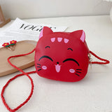 Kawaii Girls Cartoon Cat Satchel – Mini Shoulder Bag & Coin Purse for Kids | Cute Daily Fashion Bag