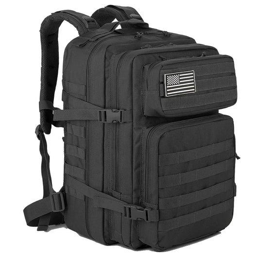 45L Tactical Outdoor Backpack — 3-Day Molle Military Rucksack for Hiking, Trekking & Camping