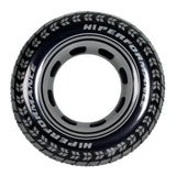Black Wheel Tire Inflatable Pool Float – Adult PVC Swim Tube for Summer Water Activities & Relaxation