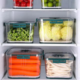 Smart Timer-Control Refrigerator Storage Container Set – 3-Piece Airtight Food Organizer