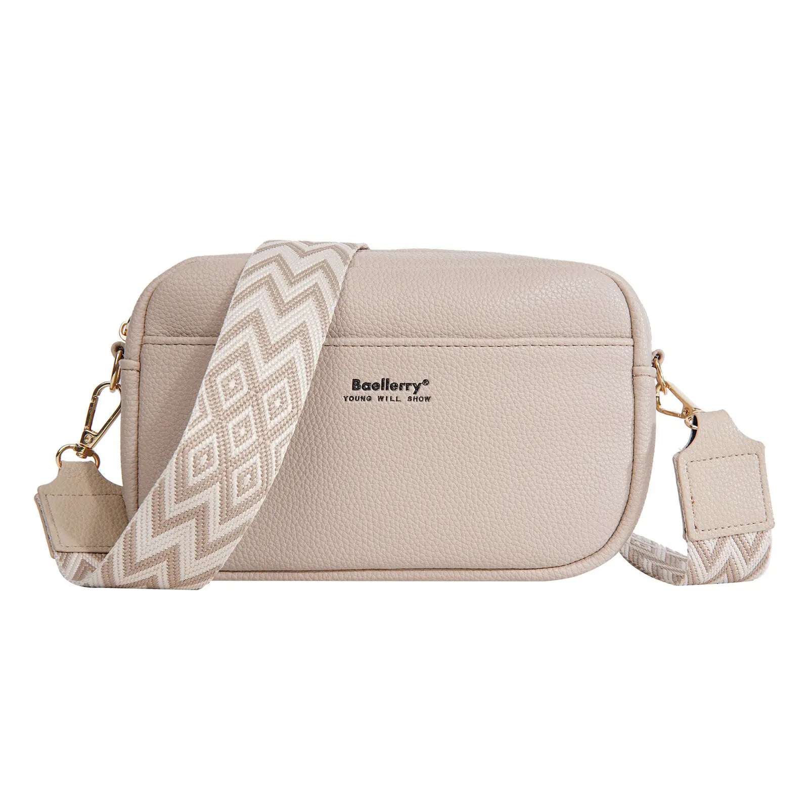 Women’s Solid Color Mobile Phone Crossbody Bag – Small Square Multi-Functional Shoulder Purse with Zipper & Large Capacity