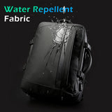Multifunctional Waterproof 15.6" Laptop Backpack with USB Charging for Business Travel