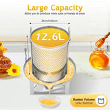 12.6L Manual Honey Press Extractor – Large Capacity Beeswax & Fruit Juice Presser with Handle