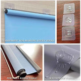 Portable Blackout Roller Blinds – Retractable Cordless Window Shades with Suction Cups & Sticky Hooks | Light-Blocking Curtains for Home & Travel