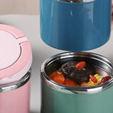 Stainless Steel Soup Thermos & Food Jar – Insulated Hot/Cold Bento Lunch Container with Handle 🍱🔥