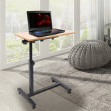 360° Rotating Adjustable Laptop Desk – Mobile Rolling Workstation with Height & Tilt for Home Office