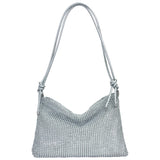 Women’s Diamond Rhinestone Shoulder Bag – Chic Elegant Tote Handbag with Adjustable Strap