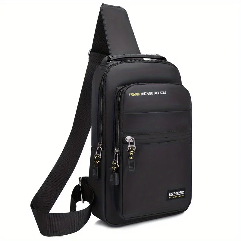 Men’s Casual Oxford Crossbody Sling Bag – Fashion Sports Travel Shoulder Bag with Lightweight Design for Daily Use
