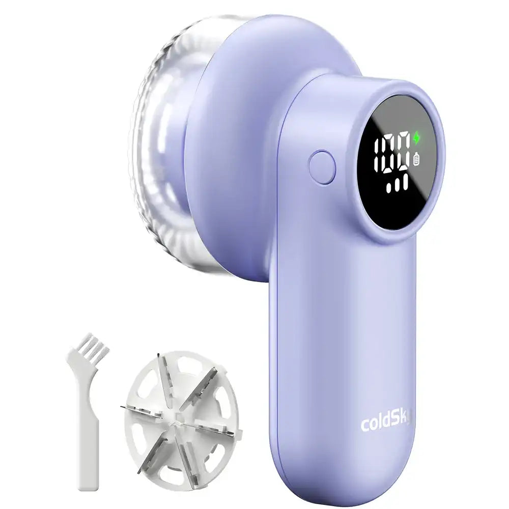 Electric Lint Remover – Rechargeable Fabric Shaver with LED Display & 3-Speed for Clothes & Upholstery