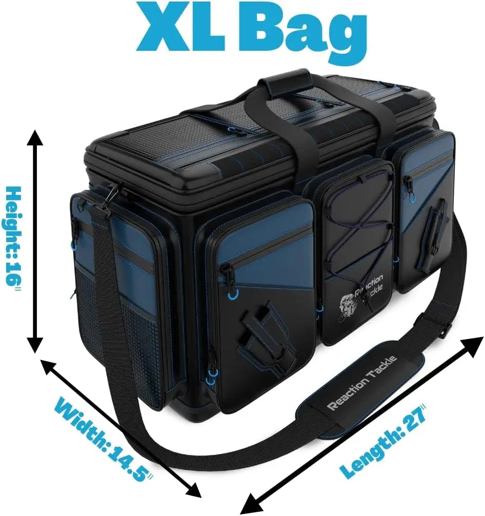 Heavy-duty saltwater-resistant tackle bag – 1000D PVC waterproof fishing storage with dividers fits 3600 & 3700 pallets