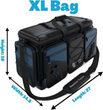 Heavy-duty saltwater-resistant tackle bag – 1000D PVC waterproof fishing storage with dividers fits 3600 & 3700 pallets