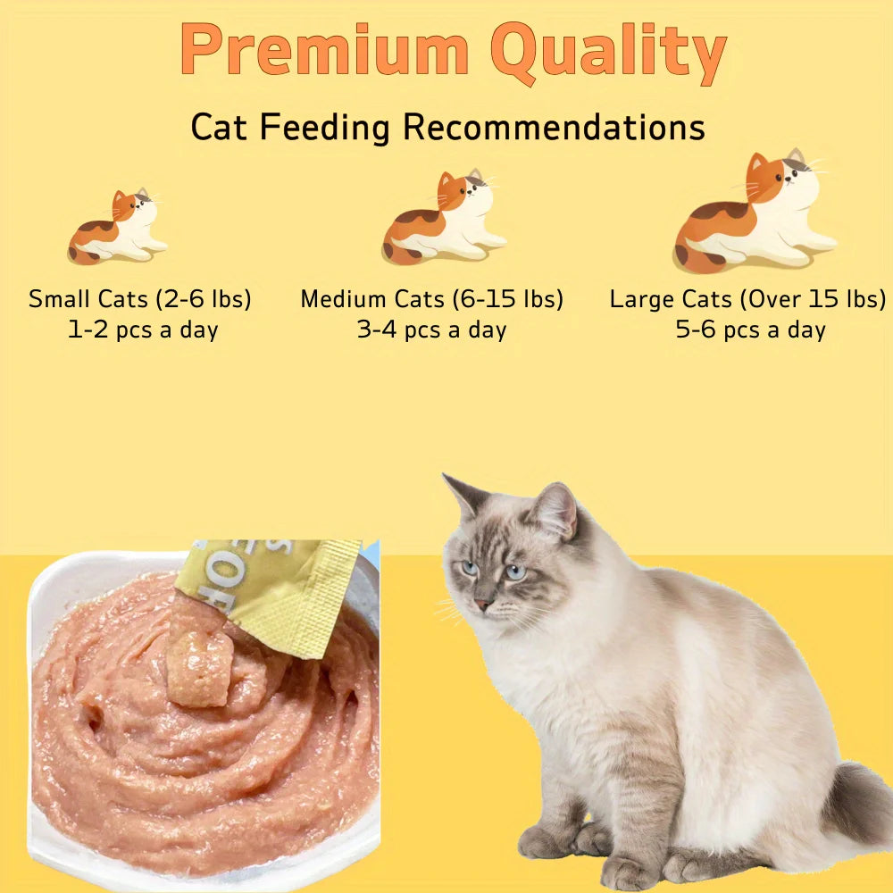 10.58 oz (300 g) Cat Stick Treats – Chicken, Skipjack & Rabbit, Tuna & Fish Seed, Salmon & Fish Oil Flavours