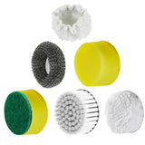3-in-1 Electric Spin Scrubber – Cordless Handheld Cleaning Brush with 5 Replaceable Heads for Bathroom, Kitchen & Car