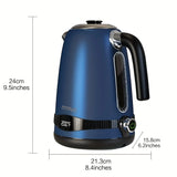 Electric Kettle 1.8 QT – 7 Heat Settings & LED Display for Precise Temperature Control 🔥💧⌛