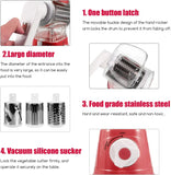 3‑in‑1 Rotary Cheese Grater & Vegetable Slicer – Manual Drum Shredder with Three Blades for Cheese, Veggies & Nuts
