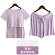 Women’s Cotton Maternity Pajama Set – Short Sleeve Summer Breastfeeding Clothes, Postpartum Homewear for Moms